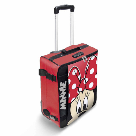 Maleta de Cabina Plegable Rojo Disney Minnie Mouse Curious