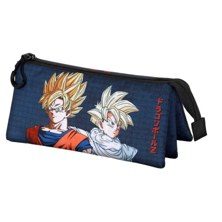 Estuche Portatodo Triple Azul Oscuro Dragon Ball Unity