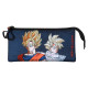 Estuche Portatodo Triple Azul Oscuro Dragon Ball Unity