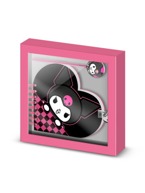 Diario y boli Kuromi Chess de Sanrio