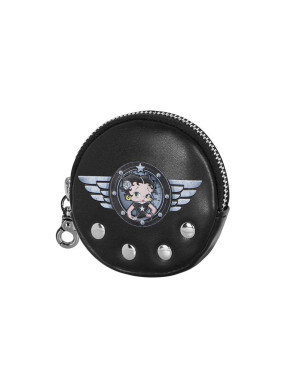 Porte-monnaie Cookie noir Betty Boop Motor Love