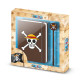 Caja Regalo con Diario y Bolígrafo Fashion Marrón One Piece Skull