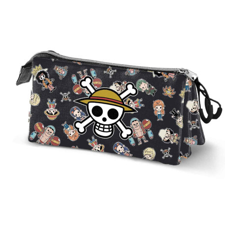 Estuche Portatodo Triple One Piece Skull