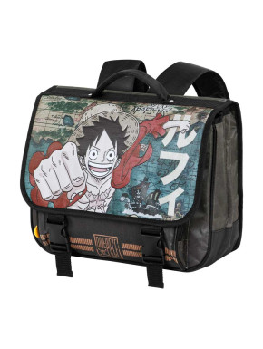 Mochila Cartable 2.0 Marrón One Piece Map