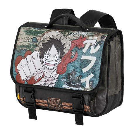 Mochila Cartable 2.0 Marrón One Piece Map