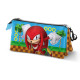 Estuche Portatodo Triple Sonic The Hedgehog SEGA Knuckles Run