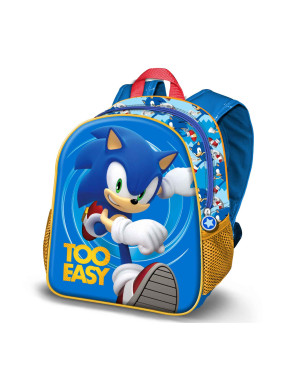 Mochila 3D Pequeña Azul Sonic The Hedgehog SEGA Easy