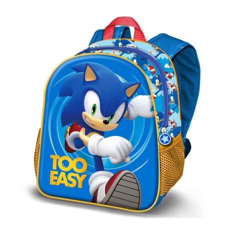 Mochila 3D Pequeña Azul Sonic The Hedgehog SEGA Easy