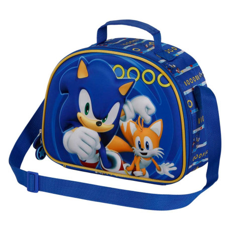 Bolsa Portamerienda 3D Azul Sonic The Hedgehog SEGA Tails