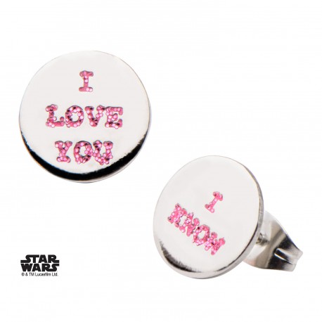 Pendientes I Love You / I Know Star Wars