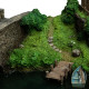 Diorama Hobbiton Mill & Bridge 31 X 17 Cm El Hobbit: Un Viaje Inesperado