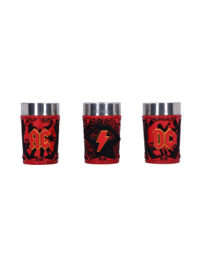 Pack De 3 Vasos De Chupitos Logo Ac/Dc