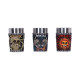 Pack De 3 Vasos De Chupitos Pushead Art Metallica