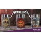 Pack De 3 Vasos De Chupitos Pushead Art Metallica