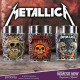 Pack De 3 Vasos De Chupitos Pushead Art Metallica