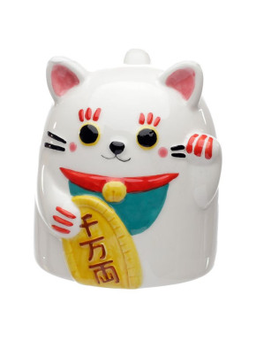 Tazón de Cerámica 3D Maneki Neko