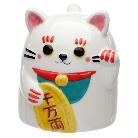 Tazón de Cerámica 3D Maneki Neko