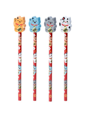 Maneki Neko Cat Cat Eraser Pencil