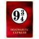 Plate Metal Hogwarts Express Harry Potter