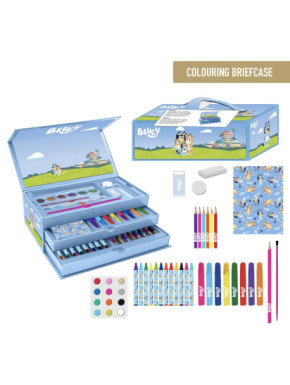 SET PAPELERÍA COLOREABLE MALETÍN BLUEY