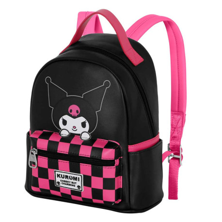 Sanrio Kuromi Chess Mochila Heady Pequeña, Multicolor