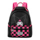 Sanrio Kuromi Chess Mochila Heady Pequeña, Multicolor