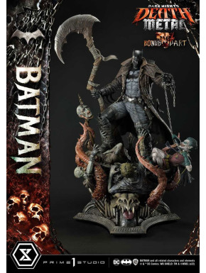 Figura Dark Knights: Metal 1/3 Death Metal Batman Deluxe Bonus Ver. 105 Cm