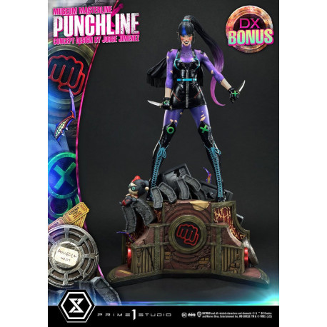 Figura Dc Comics 1/3 Punchline Deluxe Bonus Version Concept Design By Jorge Jimenez 85 Cm