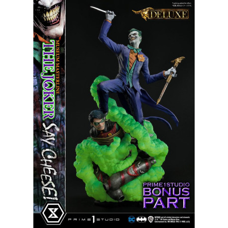 Figura Dc Comics 1/3 The Joker Say Cheese Deluxe Bonus Version 99 Cm