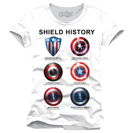 Camiseta Escudo Capitán América Historia
