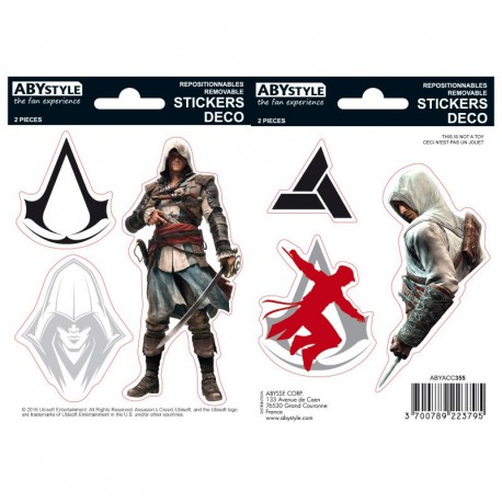 Set pegatinas Assassin's Creed x2