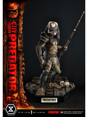 Figura Predator 2 Museum Masterline 1/3 City Hunter Predator 105 Cm