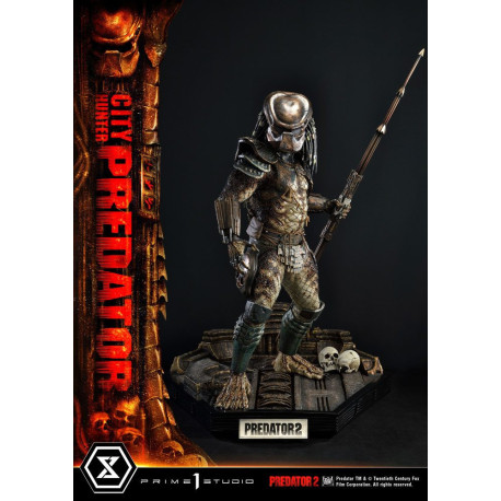 Figura Predator 2 Museum Masterline 1/3 City Hunter Predator 105 Cm