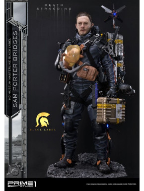 Figura Death Stranding 1/2 Sam Porter Bridges Black Label 106 Cm