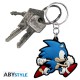 Keychain rubber Sonic Running