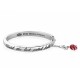 Pulsera Brazalete de plata La Bella y la Bestia