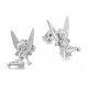 Pendientes oro blanco Campanilla Disney