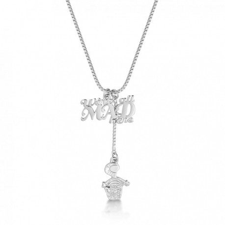 Pendant white gold Alice in Wonderland Disney