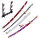 Pack Katanas Zoro acero + soporte GRATIS