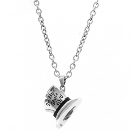 Pendant silver Mad Hatter Alice Disney