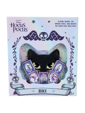 Pin deslizante Loungefly Binx y Cartas del Tarot 7,6 cm