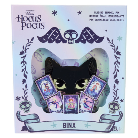 Pin deslizante Loungefly Binx y Cartas del Tarot 7,6 cm