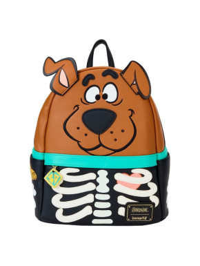 Mochila Loungefly Mini Cosplay de Esqueleto de Scooby-Doo que brilla en la oscuridad