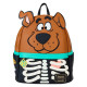 Mochila Loungefly Mini Cosplay de Esqueleto de Scooby-Doo que brilla en la oscuridad