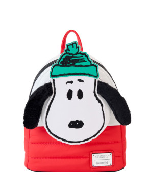 Mochila Loungefly Snoppy atuendo de invierno