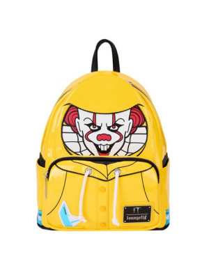 Mochila Loungefly Chaqueta amarilla y Pennywise Glow in the Dark