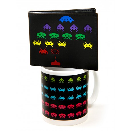 Pack Space invaders coffe & money