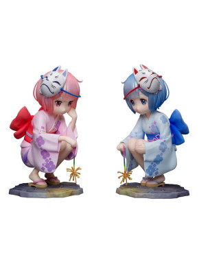 Figura Re:Zero -Starting Life In Another World- Estatuas 1/7 Rem & Ram Childhood Summer Memories 11 Cm