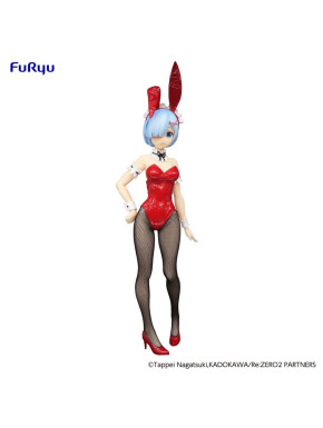 Figura Re:Zero Bicute Bunnies Rem Red Color Ver. 29 Cm