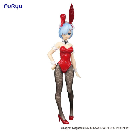 Figura Re:Zero Bicute Bunnies Rem Red Color Ver. 29 Cm